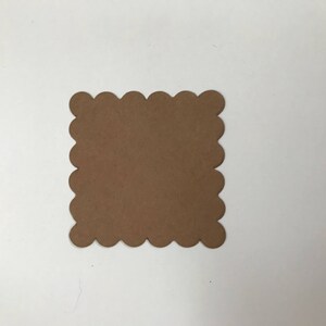 50 Scallop Square 2x 2 Die Cut Labels Thank You - Etsy
