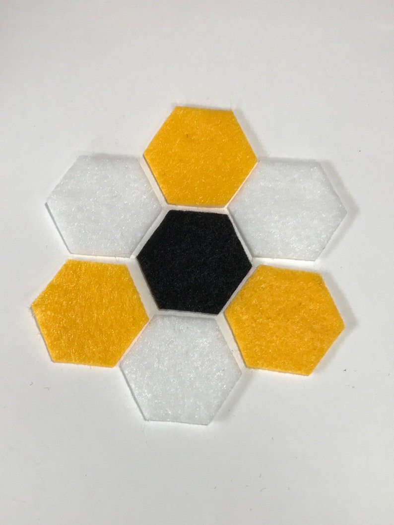50 100 Die Cut Felt Hexagons Mix and Match Choose Your Etsy
