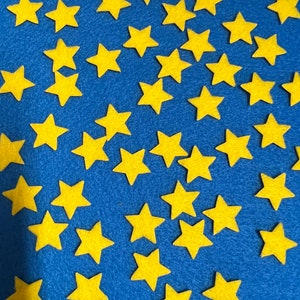 Mini Felt Stars 3/4&quot; Die cut felt Stars, Mini  Stars, Felt Star, Headband supplies,  Scrapbooking supplies, Embellishments
