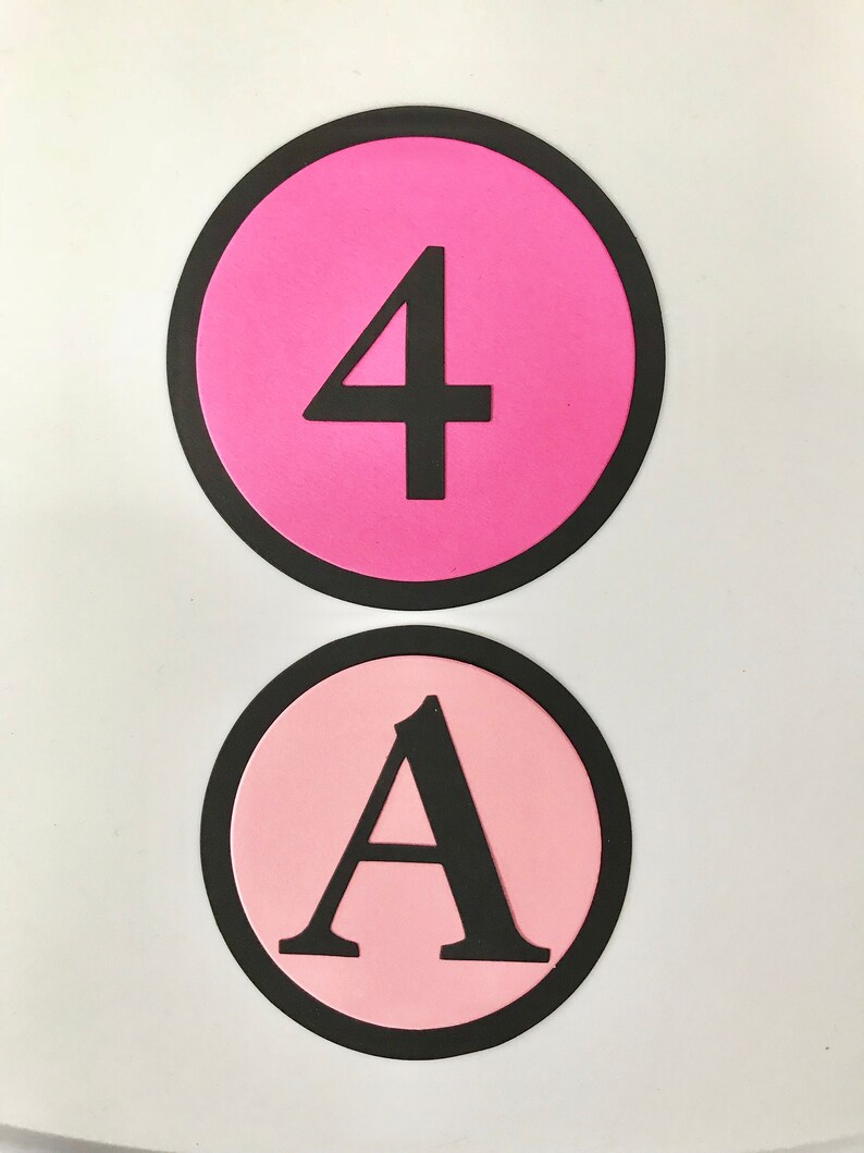 Die Cut Circles 3/4 4 Circles Cardstock Etsy