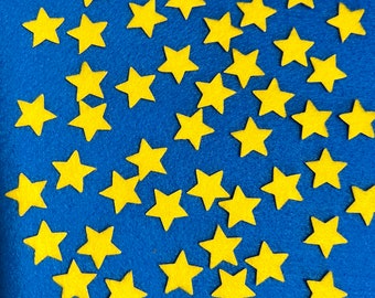 1 inch Self Adhesive Felt Stars, Mini Stars, Peel and stick Star Stickers,