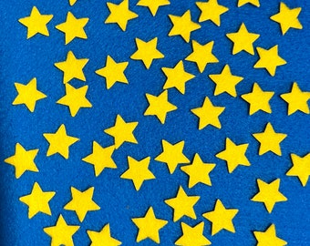 3/4" Self Adhesive Felt Stars, Mini Stars, Peel and stick Star Stickers,