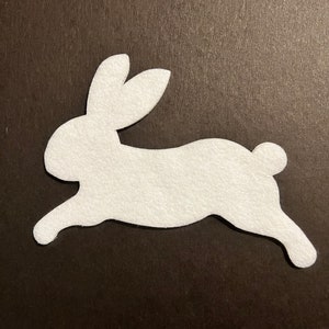 Extra Large Easter Felt Bunny, Choose your colors,  Large die cut felt bunnies   5&quot; x 7&quot;