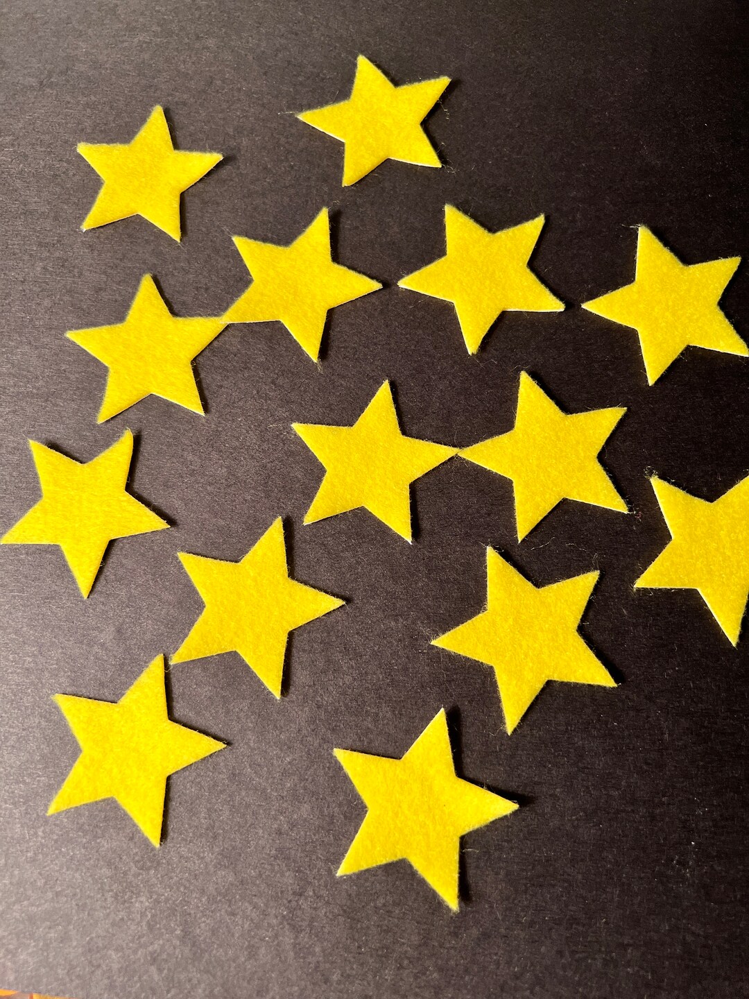 1.75 Adhesive Felt Stars Peel and Stick Felt Stars Etsy