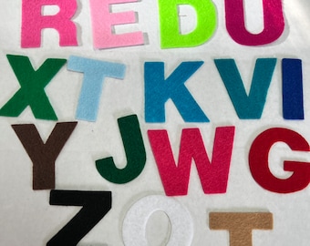 2 inch Felt Alphabet, Upper Case Letters  Die Cut Felt Letters