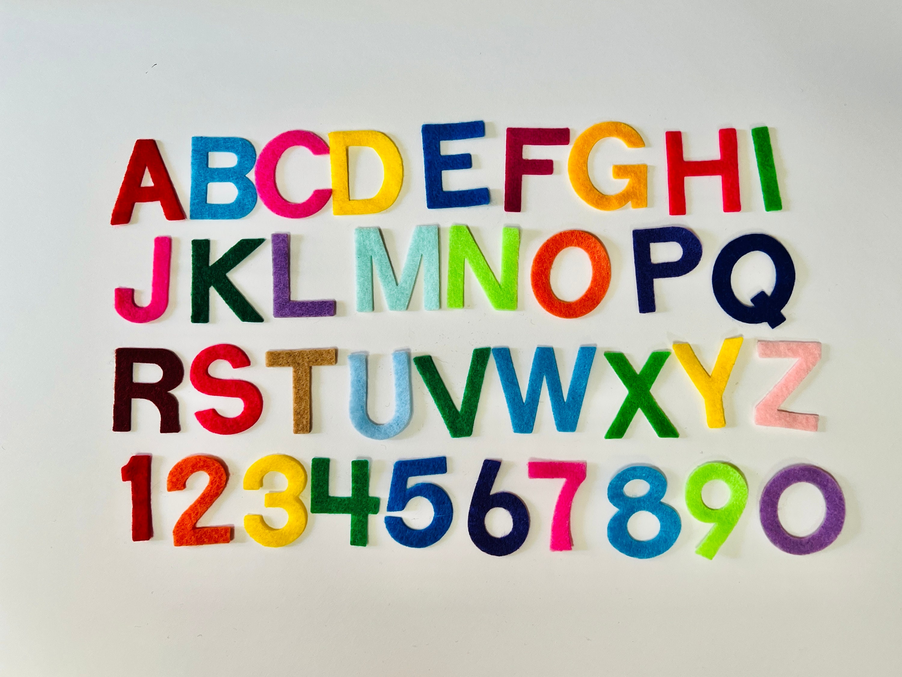 1.25 Letters, Iron on Letters, No Sew Felt, Upper Case Letters, Alphabet 1  1/4 Tall, 26 Colors to Choose From. 