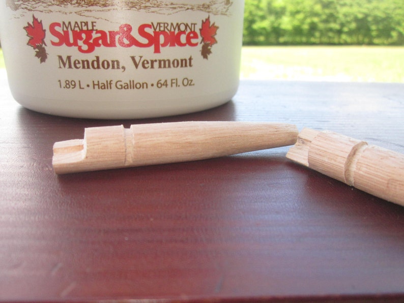 Hand Made Natural Wooden Maple syrup Spiles / Taps Hand made Etsy