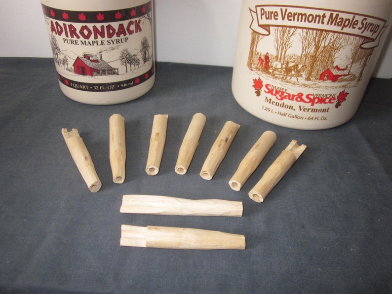 Hand Made Natural Wooden Maple syrup Spiles / Taps Hand made Etsy