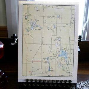 Plate  12 from Navigation Charts of Benzie and Grand Traverse Counties, Michigan. Pearl Lake and Lake Ann 1973