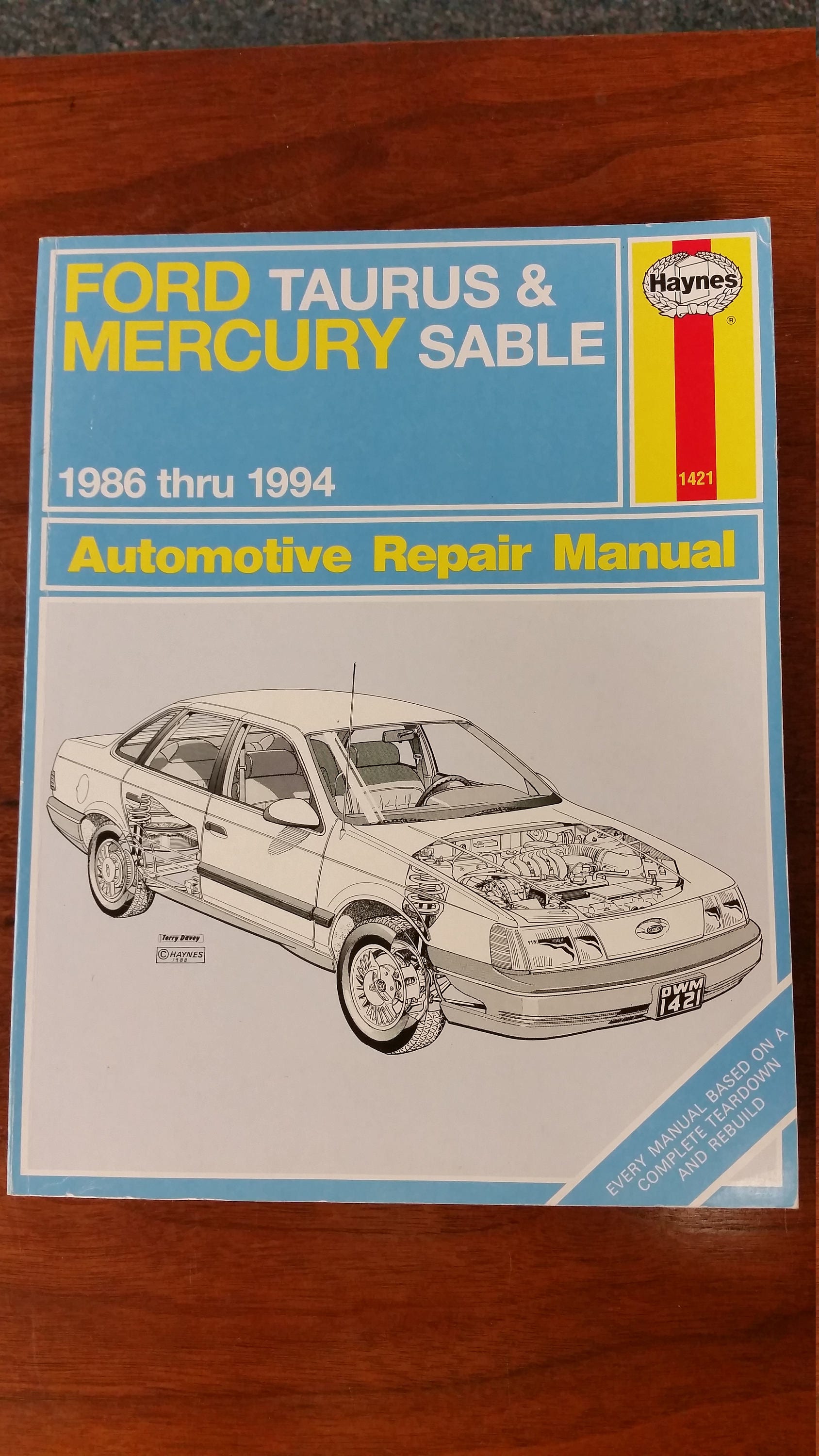 Ford Taurus & Mercury Sable Haynes Automotive Repair Manual 1986 thru 1994