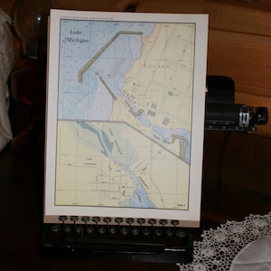 Plate 9 Leland from Grand Traverse Bay & Leelanau County Navigation Charts, Leland, Lake Leelanau, Carp River, 1993