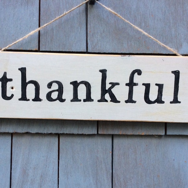 Thankful Rustic Sign