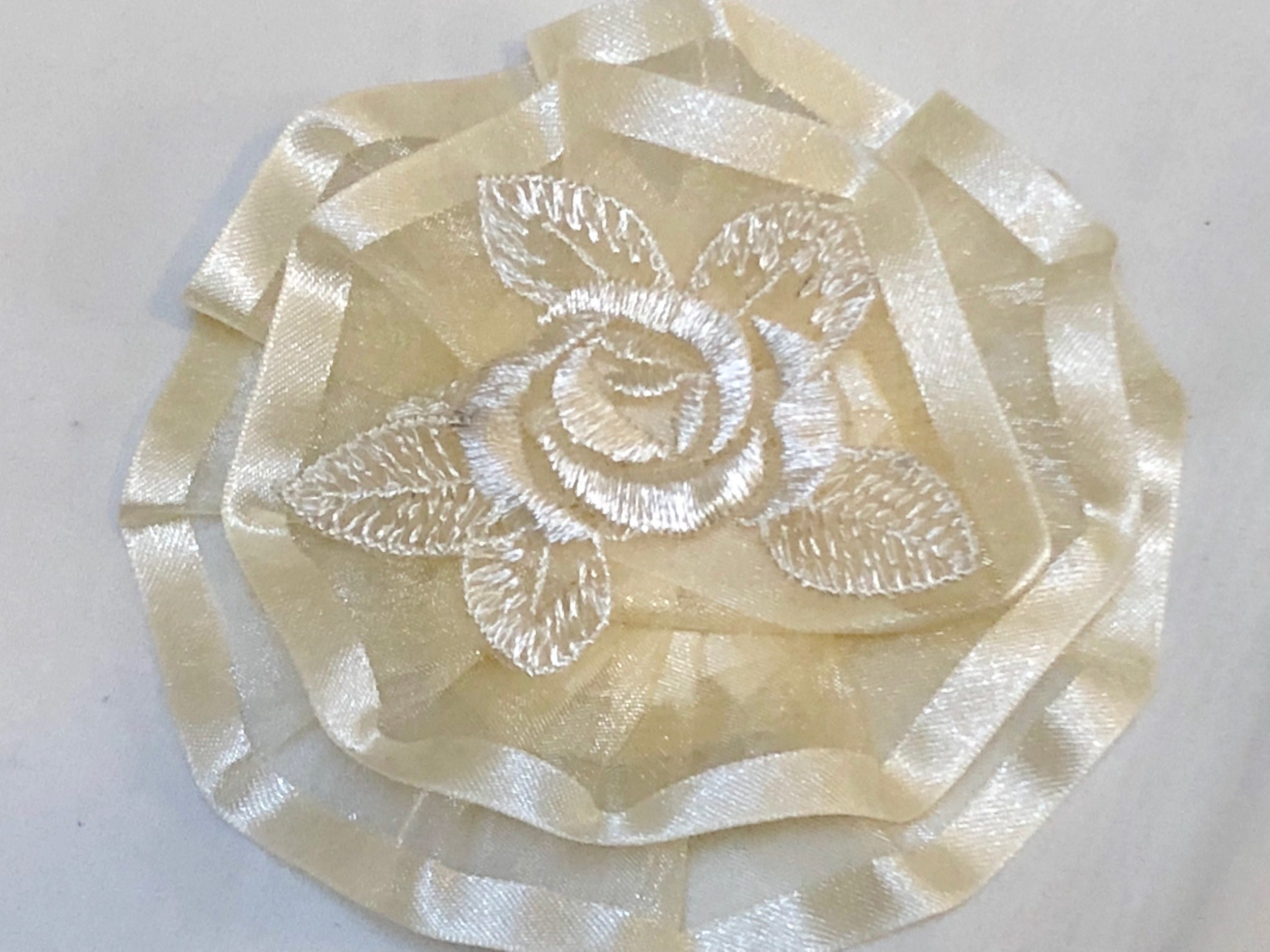 Bat Mitzvah Kippah, Women's Ivory Kippa, Beige Yarmulke for Women