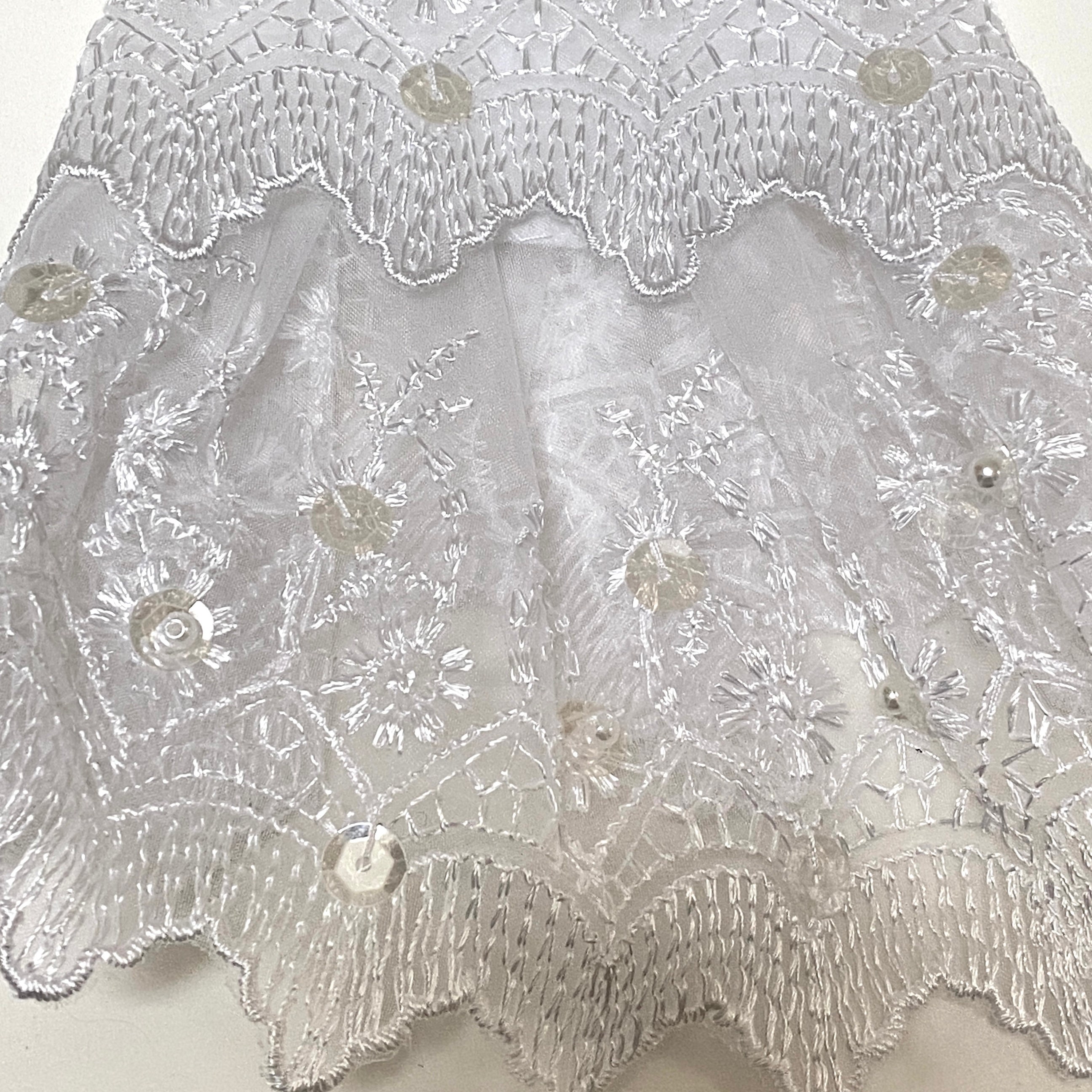 White Lace Head Covering: Bridal Kippah With Pearls - Etsy