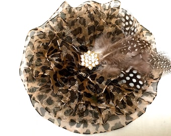Leopard Magnetic Brooch, Animal Print Pin