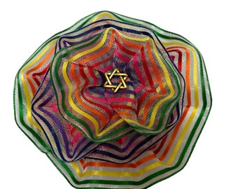 LGBTQ+ Yarmulke, Pride Kippah, Rainbow Kippa