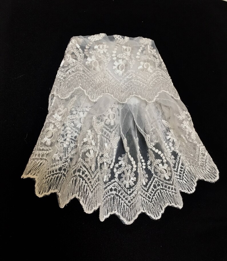 Christian Head Cover White Lace Doily Lace Head Covering Etsy