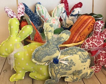 DIGITALES MUSTER - Osterhasen, Karotten, Girlande, Wimpelkette