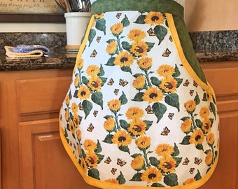 Jane Sunflower Half Apron Adult One Size