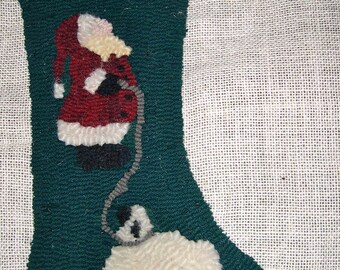 Christmas Stocking  Rug Hooking Kit