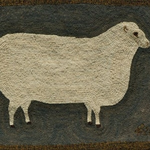 Primitive Ewe 21"x17"  Rug Hooking Kit