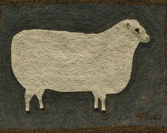 Primitive Ewe 21"x17"  Rug Hooking Kit