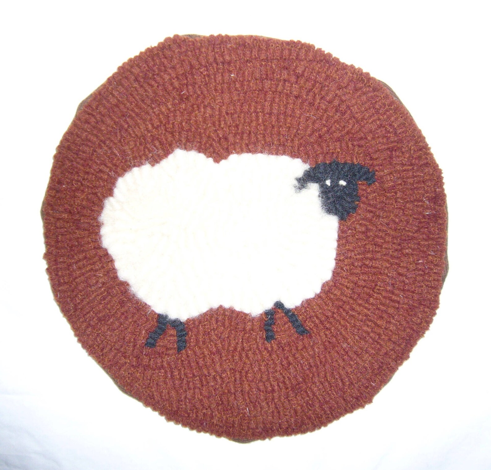 Sheep With Wool Roving 8 Rug Hooking Kit Etsy