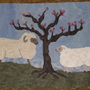 Ram & Ewe   Rug Hooking Kit