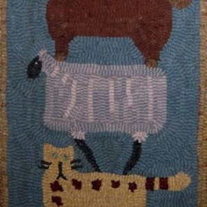 Topzware volkstapijten uit Vermont met haken voor vloerkleed