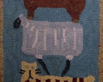 Top Heavy Vermont Folk Rugs    Rug Hooking Kit