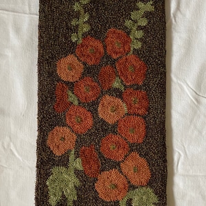 Hollyhocks Rug Hooking Kit