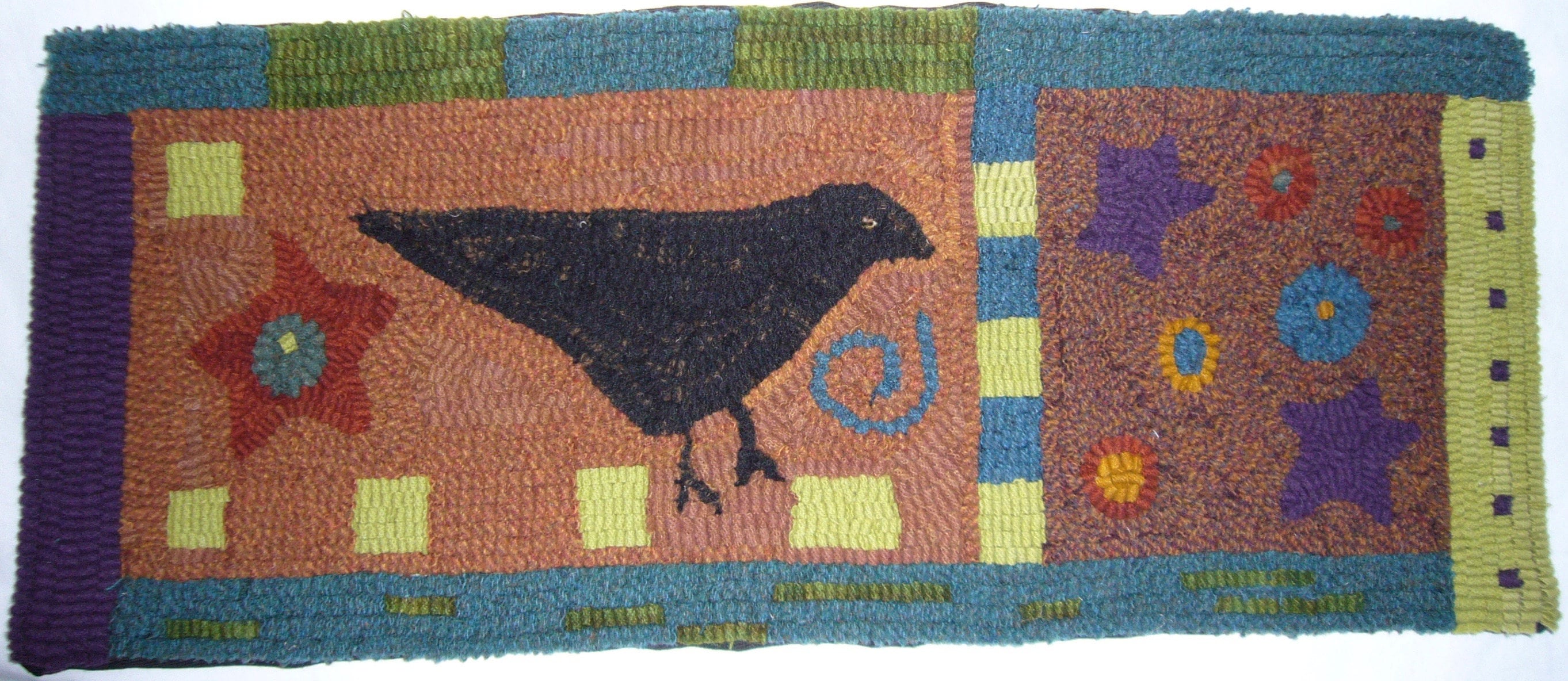 Vermont Folk Rugs Crow Rug Hooking Kit - Etsy