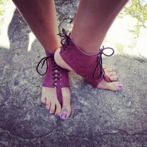 INSTANT DOWNLOAD Pdf Pattern - Barefoot Sandals - Leather Sandals DIY - Learn How To Make Sandals