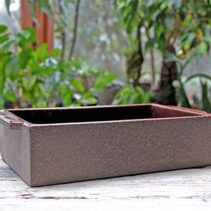 Handmade rectangle baking dish, casserole oven dish, red ceramic bakeware, red pottery, pottery baking gift image 6