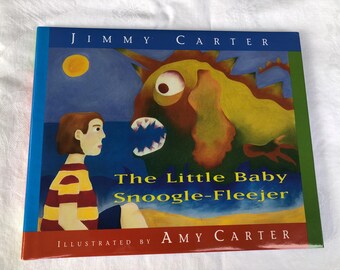 Signed Autographed “Little Baby Snoogle-Fleejer” Signed by both Jimmy Carter & Amy Carter 1995 puchased new w/ receipt  has never been used.