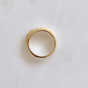Pebble Ring - Minimalist Stacking Ring, Chunky Silver Ring, Organic Ring, Simple Nature Ring