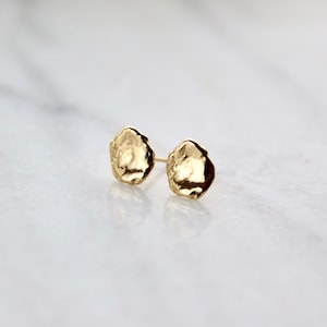 Keshi Pearl Studs - 14k Gold Pearl Studs, Keshi Pearl Earrings, 14k Gold Pearl Earrings, Gold Statement Studs, Gold Nature Earrings
