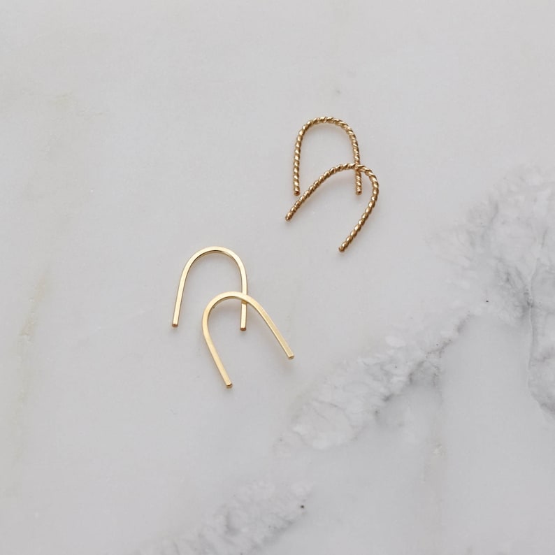 Mini Magnets Small 14k Gold, Gold Filled and Sterling Silver Earrings image 1