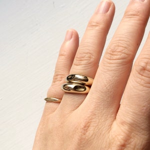 Dome Ring Silver or Solid Gold Dome Ring image 8