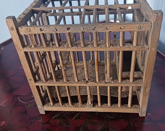 Rare Primitive Miners Canary Cage