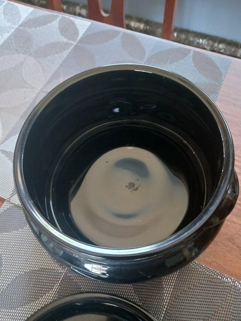 Rare Vintage Black Depression Glass Covered Dish L E Smith Etsy