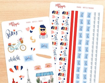 Paris Themed Stickers, French Aesthetic, Planners, Bullet Journal
