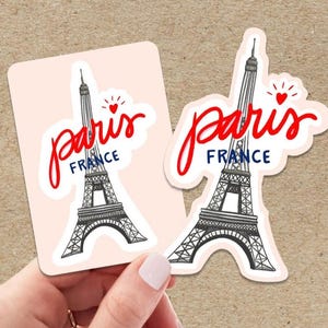 Eiffel Tower Luggage Sticker: Paris Suitcase Decal - Waterproof Glossy Decal image 7