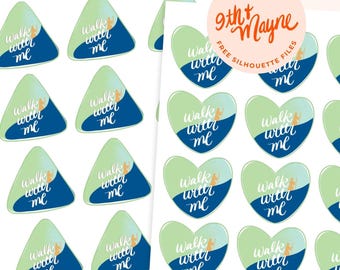 Sticker jeunesse LDS 2026 imprimable : marche avec moi, cadeau de camp pour filles