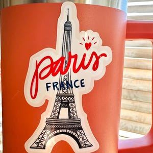 Eiffel Tower Luggage Sticker: Paris Suitcase Decal - Waterproof Glossy Decal image 8