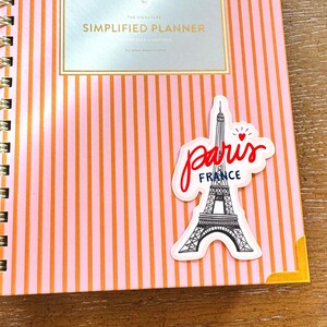 Eiffel Tower Luggage Sticker: Paris Suitcase Decal - Waterproof Glossy Decal image 3