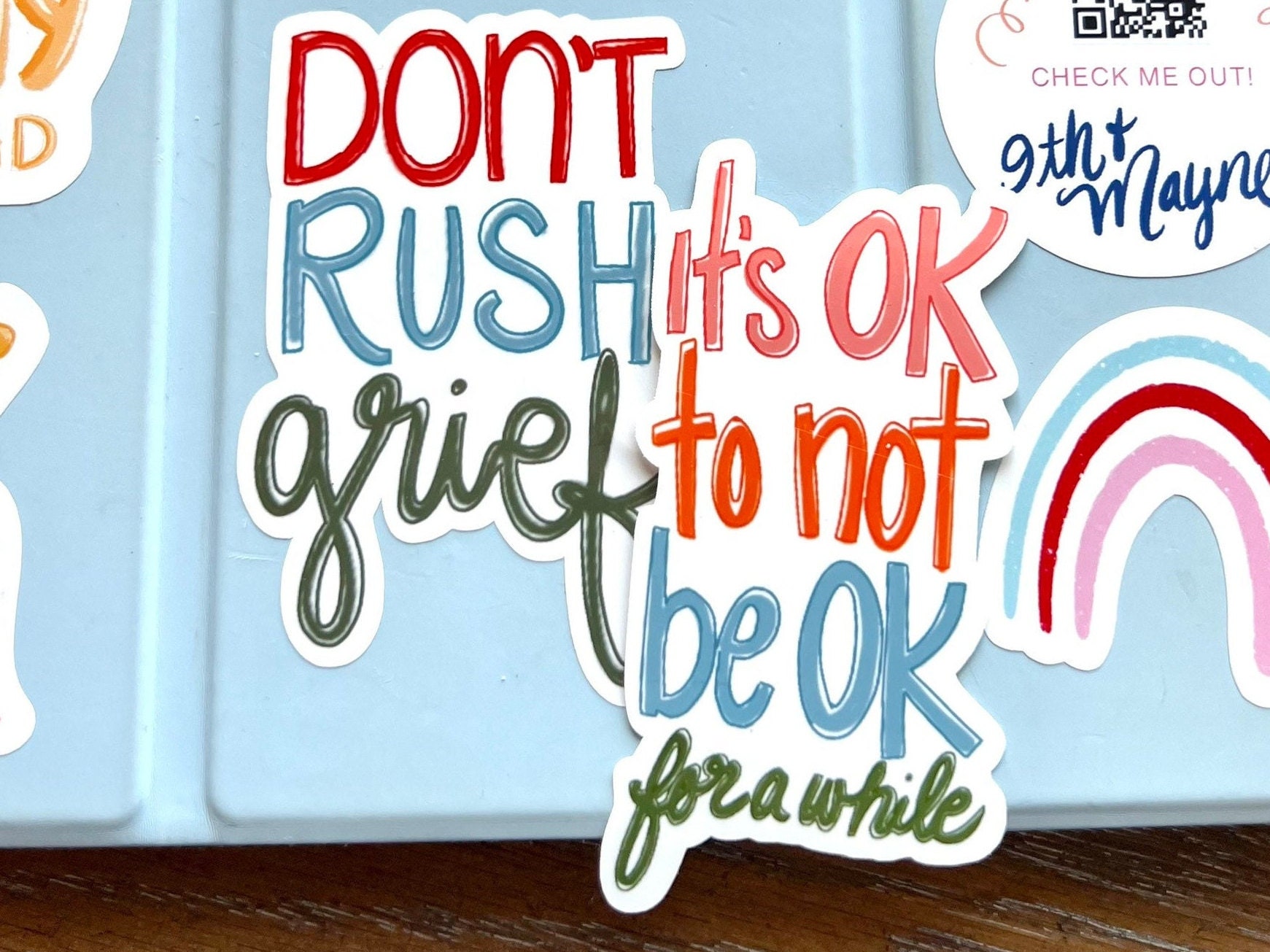 Grief & Loss Quote Stickers: Hand-drawn Planner Stickers - Etsy
