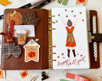 Happy Fall Y'all Dashboard for Personal Planner