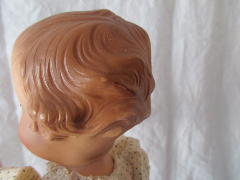 Effanbee Transitional Hard Plastic Doll Vinyl Head Molded Hair Etsy