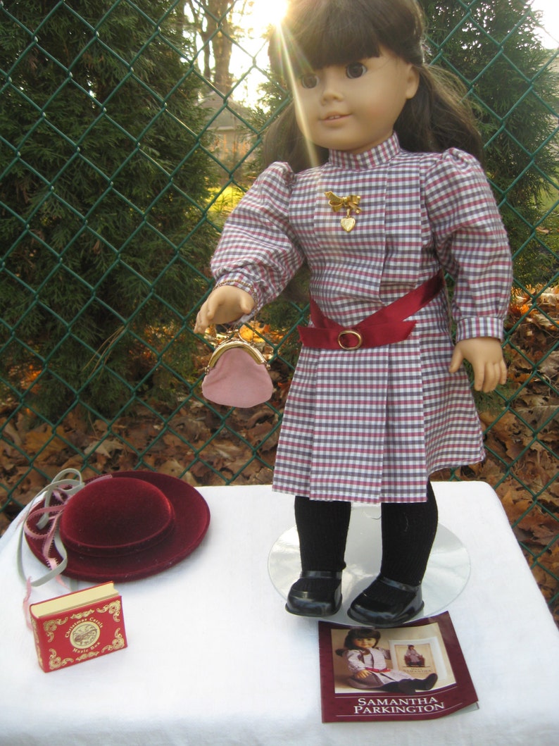 Samantha American Girl Doll by Pleasant Company Purse Hat Etsy
